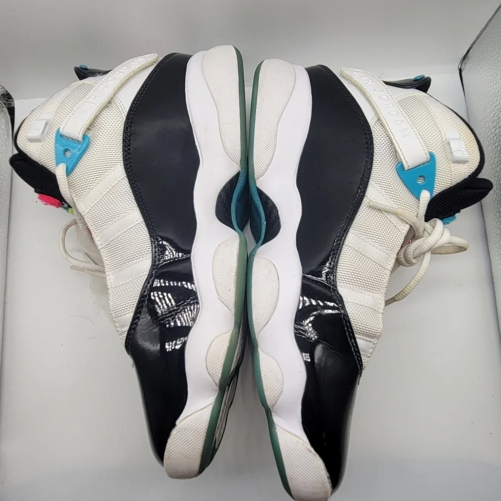 Nike Air Jordan 6 Rings 'South Beach' CK0017-100 Mens Size 9 Multicolor Sneakers